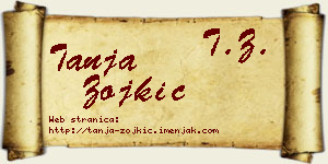 Tanja Zojkić vizit kartica